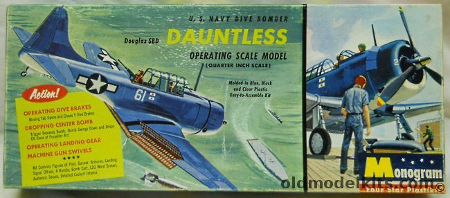 Monogram 1/48 Douglas SBD Dauntless Dive Bomber - Four Star Issue, PA54-149 plastic model kit